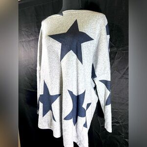 Star themed off the shoulder top
